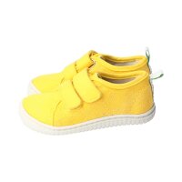 OAHU Halbschuh lemon vegan canvas textil Klettverschluss Weite/M