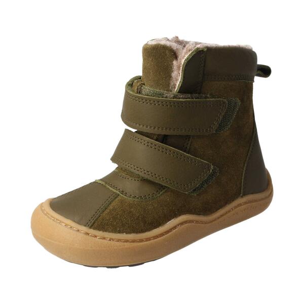 ANAPURNA Winterstiefel TEX-Membrane khaki bio nappa-veloursleder wool Klettverschluss  Weite/W 30