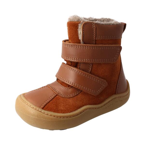 ANAPURNA Winterstiefel TEX-Membrane chestnut bio nappa-veloursleder wool Klettverschluss  Weite/W