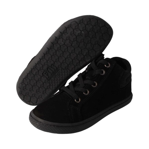 STAY-HAPPY Halbschuh black velours textil zipper Weite/W 36
