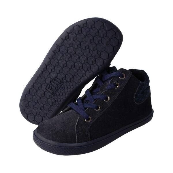 STAY-HAPPY Halbschuh navy velours textil zipper Weite/W 33