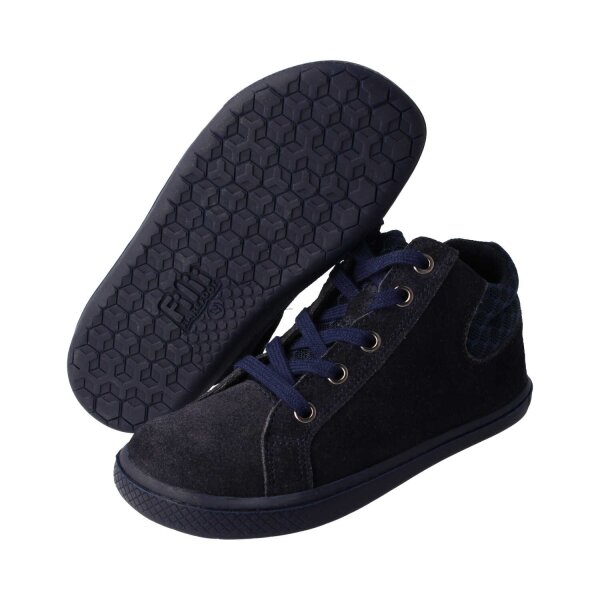 STAY-HAPPY Halbschuh navy velours textil zipper Weite/W 38