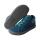 STAY-HAPPY Halbschuh petrol velours textil zipper Weite/W 31