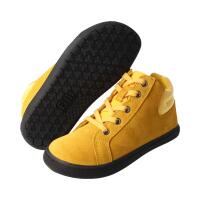 STAY-HAPPY Halbschuh mustard velours textil zipper...