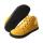 STAY-HAPPY Halbschuh mustard velours textil zipper Weite/W 37