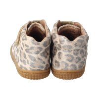 LEOPARDII Halbschuh glitter ecru velours leather Klettverschluss Weite/W