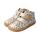 LEOPARDII Halbschuh glitter ecru velours leather Klettverschluss Weite/W