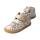 LEOPARDII Halbschuh glitter ecru velours leather Klettverschluss Weite/W