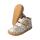 LEOPARDII Halbschuh glitter ecru velours leather Klettverschluss Weite/W
