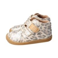 LEOPARDII Halbschuh glitter ecru velours leather Klettverschluss Weite/W 19