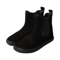 CHELSEA-CITY Winterstiefel black velours leather fleece zipper Weite/W 32