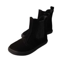 CHELSEA-CITY Winterstiefel black velours leather fleece zipper Weite/W 32