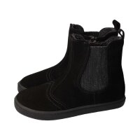 CHELSEA-CITY Winterstiefel black velours leather fleece zipper Weite/W 33