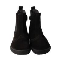 CHELSEA-CITY Winterstiefel black velours leather fleece zipper Weite/W 37