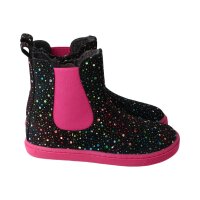 CHELSEA CITY Winterstiefel mult.black velours leather fleece zipper Weite/W