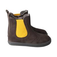 CHELSEA-CITY Winterstiefel graphit velours leather fleece zipper Weite/W 29
