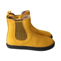 CHELSEA-CITY Winterstiefel mustard velours leather fleece zipper Weite/W