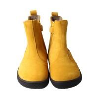 CHELSEA-CITY Winterstiefel mustard velours leather fleece zipper Weite/W 35