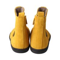 CHELSEA-CITY Winterstiefel mustard velours leather fleece zipper Weite/W 35