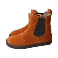 CHELSEA-CITY Winterstiefel chestnut velours leather fleece zipper Weite/W 34