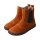 CHELSEA-CITY Winterstiefel chestnut velours leather fleece zipper Weite/W 34