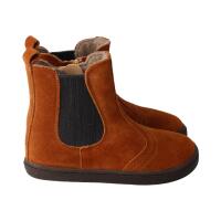 CHELSEA-CITY Winterstiefel chestnut velours leather fleece zipper Weite/W 35