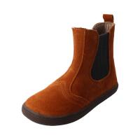 CHELSEA-CITY Winterstiefel chestnut velours leather fleece zipper Weite/W 35