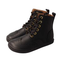 LET`S ROCK Stiefel black nappa leather laces Weite/W