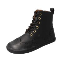 LET`S ROCK Stiefel black nappa leather laces Weite/W 40