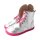 LET`S ROCK Winterstiefel silver nappa leather zipper laces Weite/W