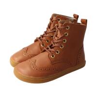 LET`S ROCK Stiefel chestnut nappa leather zipper laces Weite/W