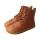 LET`S ROCK Stiefel chestnut nappa leather zipper laces Weite/W