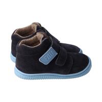 FOXY Halbschuh navy velours leather fleece Klettverschluss Weite/W
