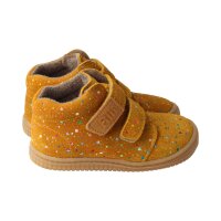 FOXY Halbschuh mult.mustard velours leather wool Klettverschluss Weite/W