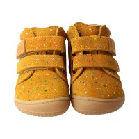 FOXY Halbschuh mult.mustard velours leather wool Klettverschluss Weite/W
