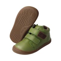 CHAMELIION Halbschuh khaki nappa leather fleece Klettverschluss Weite/W