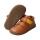 CHAMELIION Halbschuh chestnut nappa leather fleece Klettverschluss Weite/W 29
