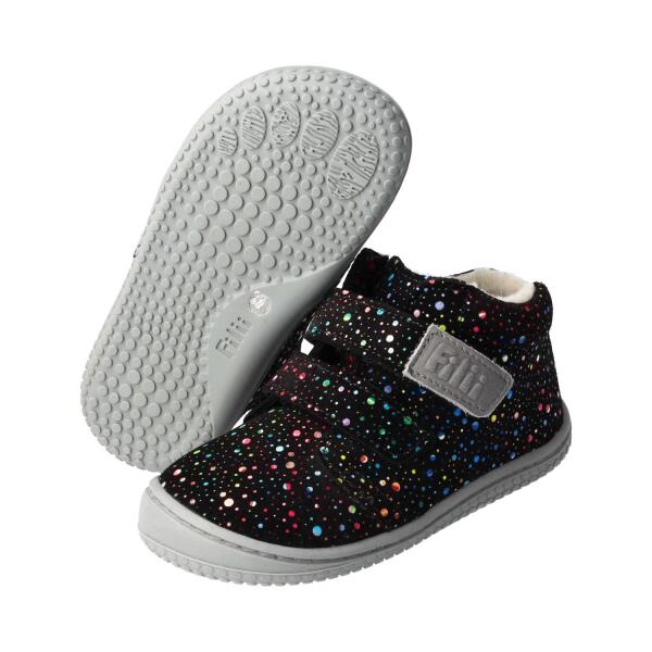 WOLFY Halbschuh mult.black velours leather wool Klettverschluss Weite/W 25
