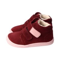 WOLFY Halbschuh berry velours leather wool velcro Weite/W