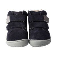 WOLFY Halbschuh navy velours leather wool Klettverschluss Weite/W