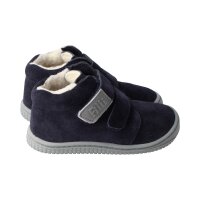 WOLFY Halbschuh navy velours leather wool Klettverschluss Weite/W