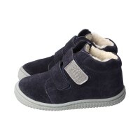 WOLFY Halbschuh navy velours leather wool velcro Weite/W