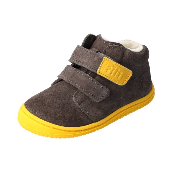 WOLFY Halbschuh graphit velours leather wool Klettverschluss Weite/W