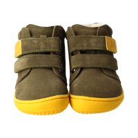WOLFY Halbschuh khaki velours leather wool Klettverschluss Weite/W