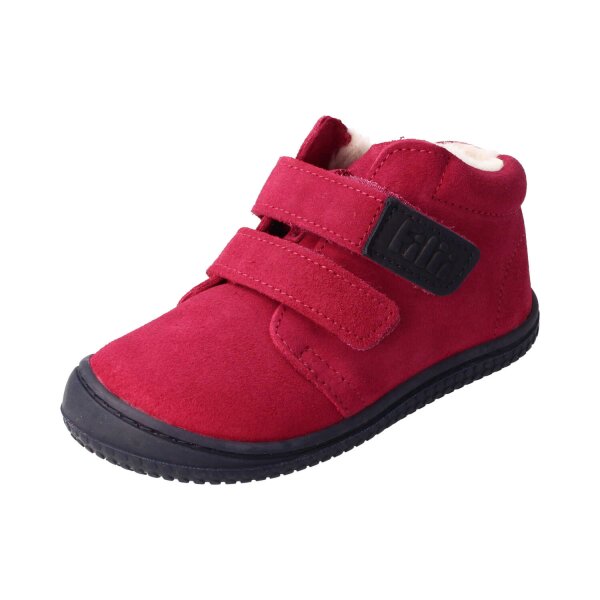 WOLFY Halbschuh pink velours leather wool Klettverschluss Weite/W