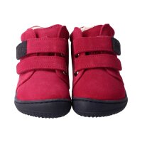 WOLFY Halbschuh pink velours leather wool Klettverschluss Weite/W