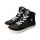 CHAMPI Sneaker/ Turnschuh black/white 12.0 textil zipper laces Weite/W 30