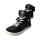 CHAMPI Sneaker/ Turnschuh black/white 12.0 textil zipper laces Weite/W 30
