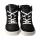 CHAMPI Sneaker/ Turnschuh black/white 12.0 textil zipper laces Weite/W 38