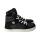 CHAMPI Sneaker/ Turnschuh black/white 12.0 textil zipper laces Weite/W 40